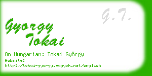 gyorgy tokai business card