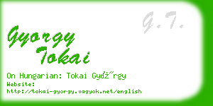 gyorgy tokai business card